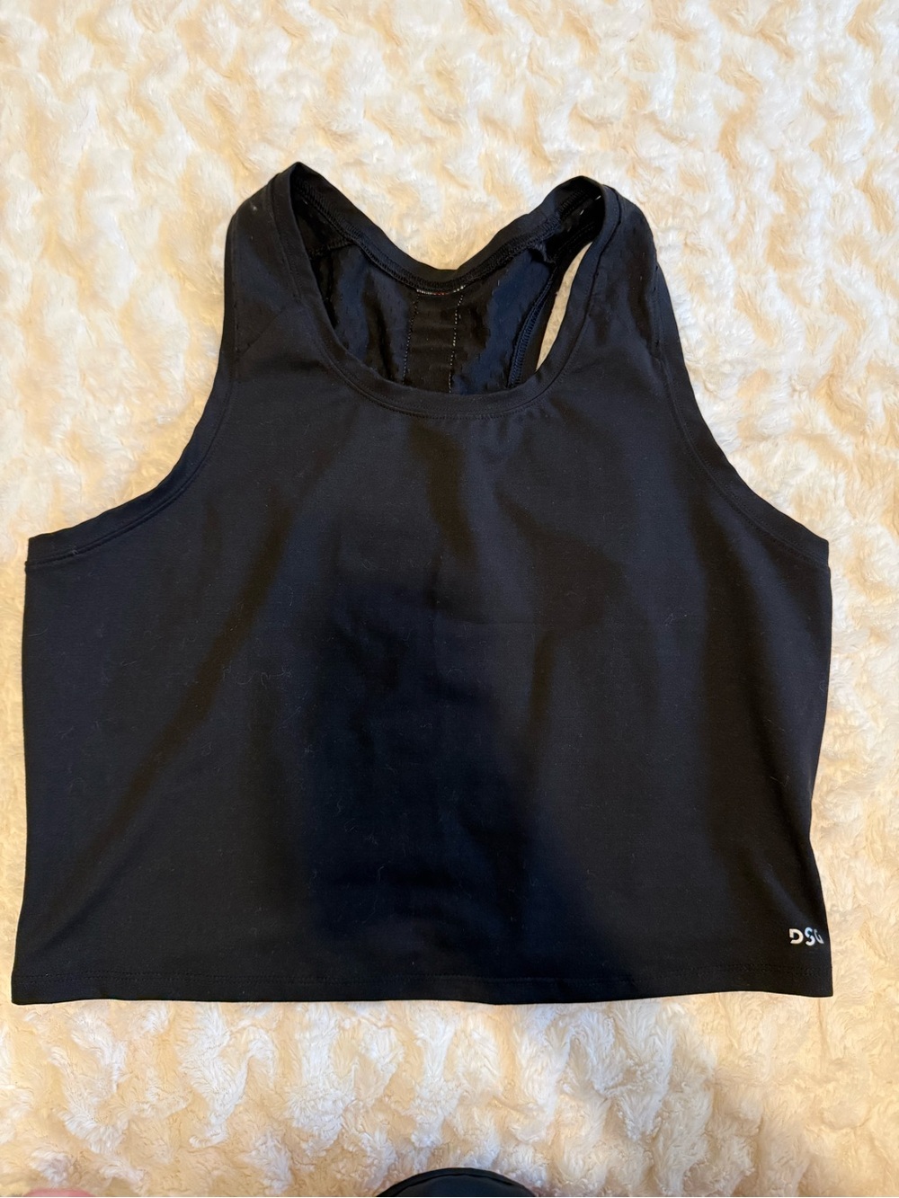 DSG Black Racerback Sports Crop